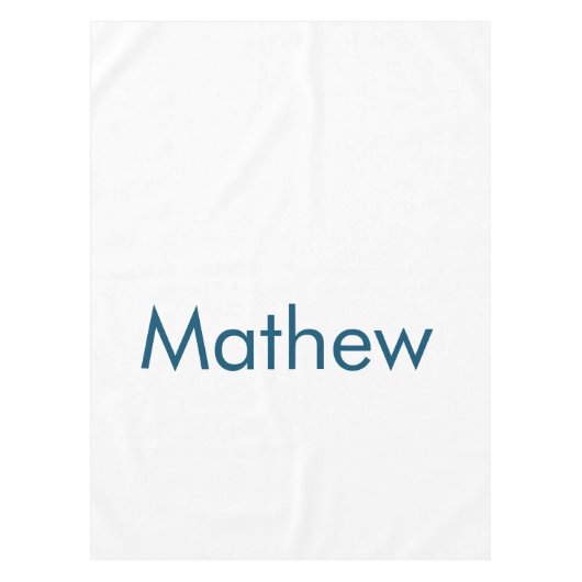 Nappe simple monogramme de lettre initiale ajouter votre (Devant)
