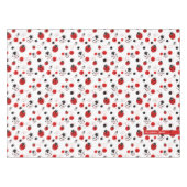 Nappe Simple Motif Ladybug rouge, noir et blanc (Devant (Horizontal))