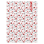Nappe Simple Motif Ladybug rouge, noir et blanc (Devant)