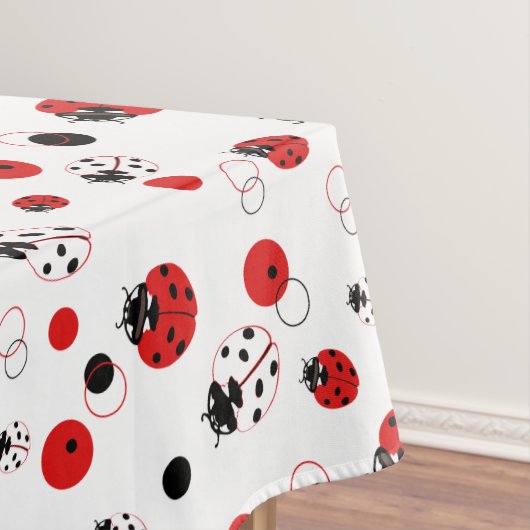 Nappe Simple Motif Ladybug rouge, noir et blanc (In Situ)