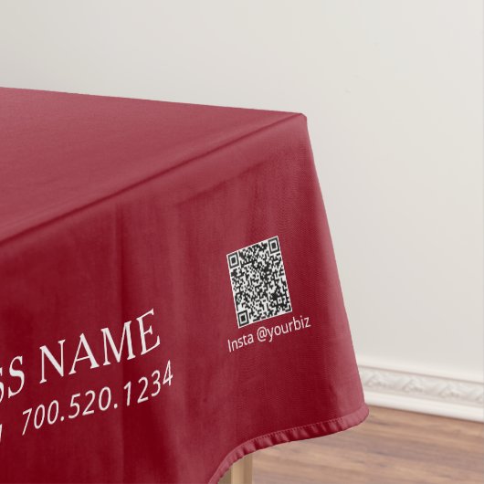 Nappe Simple Red & White Company Logo Foire de l'artisan (In Situ)
