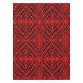 Nappe Simple Scribble | Carreaux miroir | Rouge | (Devant)
