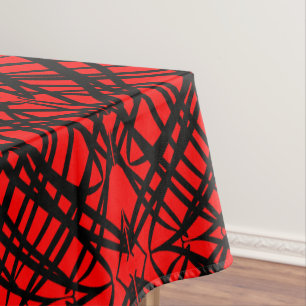 Nappe Simple Scribble Carreaux miroir Rouge