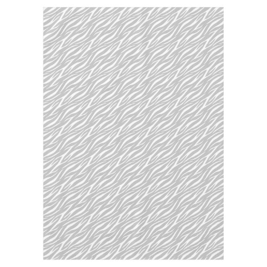 Nappe Simple Zebra Print Grey Blanc mou Motif moderne (Devant)