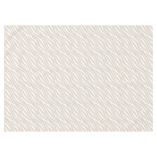 Nappe Simple Zebra Print Taupe blanc mignonne Motif mode (Devant (Horizontal))