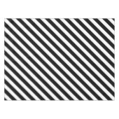 Nappe Simples bandes noires et blanches à Angle Motif (Devant (Horizontal))