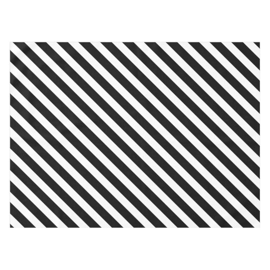 Nappe Simples bandes noires et blanches à Angle Motif (Devant (Horizontal))