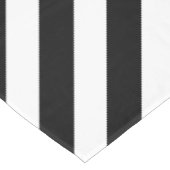 Nappe Simples bandes noires et blanches à Angle Motif (Angle)