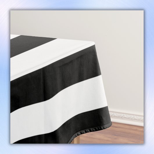 Nappe Simples rayures noir et blanc |
