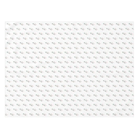 Nappe Simples saintes fraises rouges et vertes Noël (Devant (Horizontal))