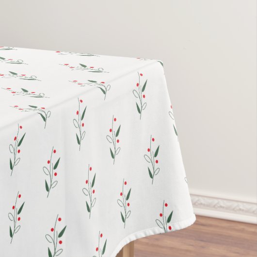 Nappe Simples saintes fraises rouges et vertes Noël (In Situ)