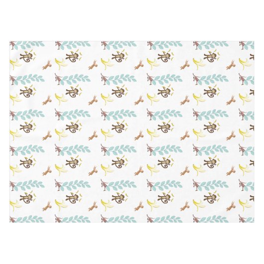 Nappe Singe Blanc Bananes Feuilles (Devant (Horizontal))