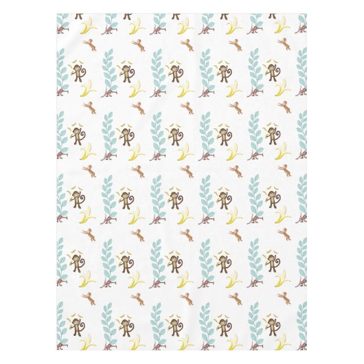 Nappe Singe Blanc Bananes Feuilles (Devant)