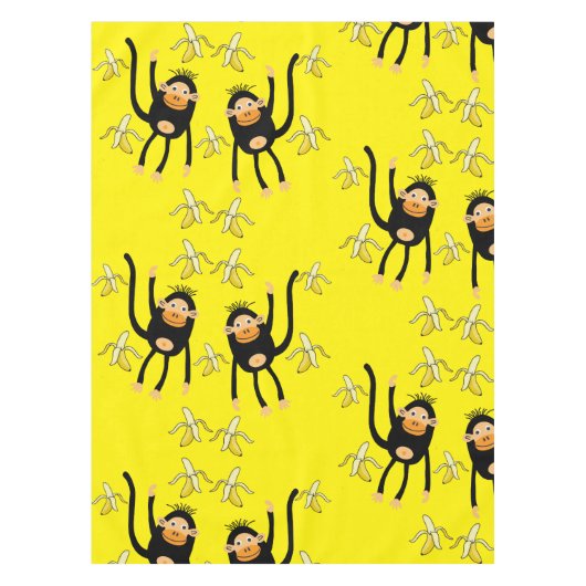 Nappe Singe Mignon Et Bananes (Devant)
