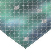 Nappe Sirène Silver Turquoise Vert Océan Glitz (Angle)
