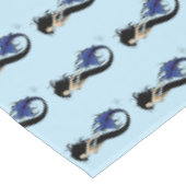 Nappe Sirène tribale bleue (Angle)