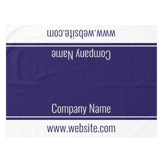 Nappe Site Web du Modèle de texte bleu et blanc (Devant (Horizontal))
