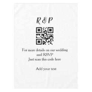 Nappe site web mariage rsvp q r code ajouter nom texte t