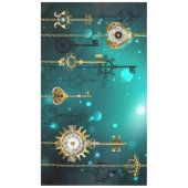 Nappe Skeleton Keys on Green Background (Devant)