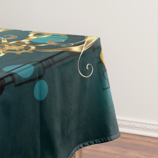 Nappe Skeleton Keys on Green Background (In Situ)