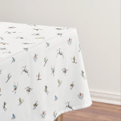 Nappe Skieurs d'hiver en action Motif (In Situ)