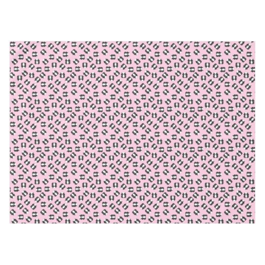 Nappe Skunk Anniversaire fête rose (Devant (Horizontal))