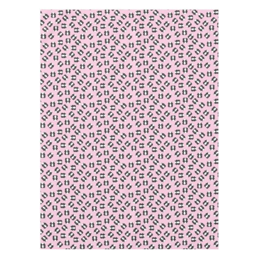 Nappe Skunk Anniversaire fête rose (Devant)
