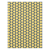 Nappe Slice de citron moderne Marine bleu et jaune (Devant)