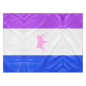 Nappe SlipperyJoe drag drapeau de fierté violet blanc bl (Devant (Horizontal))