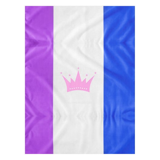 Nappe SlipperyJoe drag drapeau de fierté violet blanc bl (Devant)