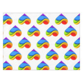 Nappe SlipperyJoe's orgueillement coeur courbes forme 3D (Devant (Horizontal))