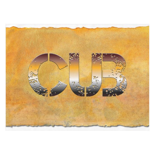 Nappe SlipperyJoe's petit ours mot orange-brun pro (Devant (Horizontal))