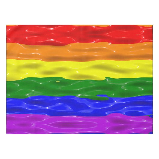 Nappe SlipperyJoe's rainbow pride couleurs liquide brill (Devant (Horizontal))
