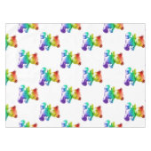 Nappe SlipperyL'ours en peluche brossé de Joe gra arc-en (Devant (Horizontal))