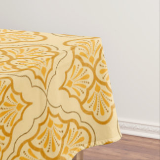 Nappe Smooth Arabesque - Motif géométrique neutre miel