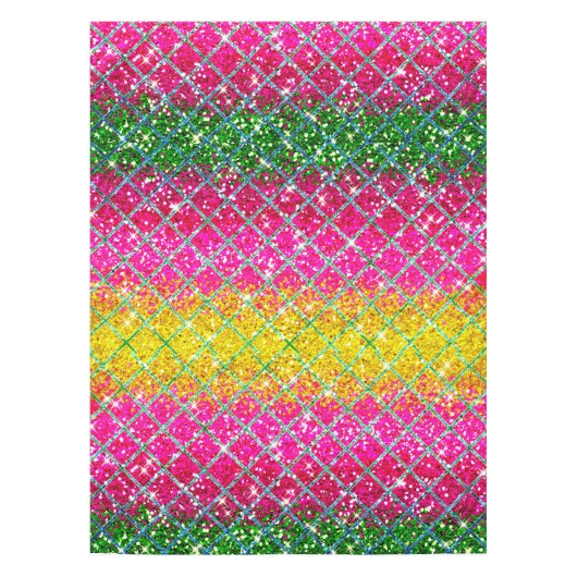 Nappe Snakeskin rose parties scintillant (Devant)