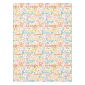 Nappe Snoopy Pastel Text Pattern (Devant)