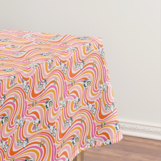 Nappe Snoopy & Woodstock Super Vibes Motif orange (In Situ)