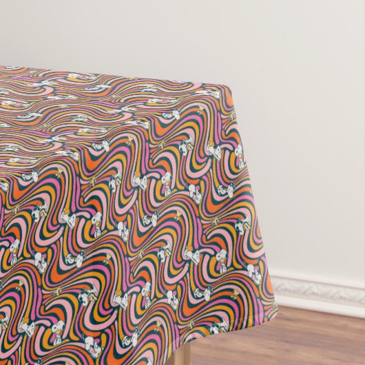 Nappe Snoopy & Woodstock Vibes Super Motif violet (In Situ)