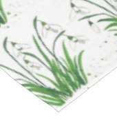 Nappe Snowdrops Aquarelle fleurie de printemps blanc Pâq (Angle)