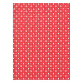 Nappe Snowflakes blanc rouge classique Arbres de Noël (Devant)
