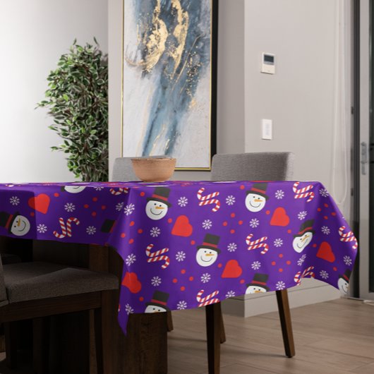 Nappe Snowflakes Snowman Sucres de canne Arrière - plan