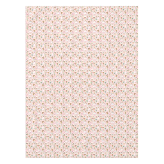Nappe Snowman Crème glacée cônes Noël Motif (Devant)