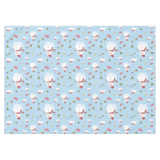 Nappe Snowman de Noël (Devant (Horizontal))