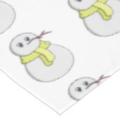 Nappe Snowman portant une écharpe jaune (Angle)