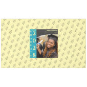 Nappe Soft Yellow Modern Graduation Photo Cap Pattern (Devant (Horizontal))