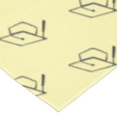 Nappe Soft Yellow Modern Graduation Photo Cap Pattern (Angle)