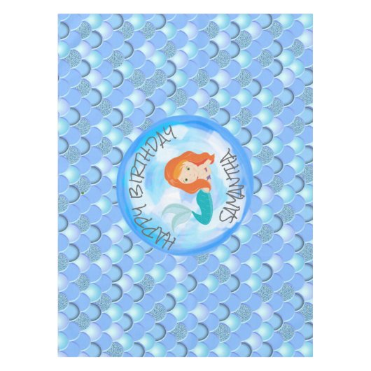 Nappe Soirée d'anniversaire de la Sirène (Devant)