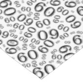 Nappe soixantième Thème de fête d'anniversaire, noir et (Angle)