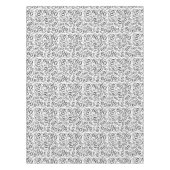 Nappe soixantième Thème de fête d'anniversaire, noir et (Devant)